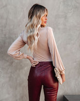 Dressed To The Nines Knit Bodysuit - Stone Ins Street